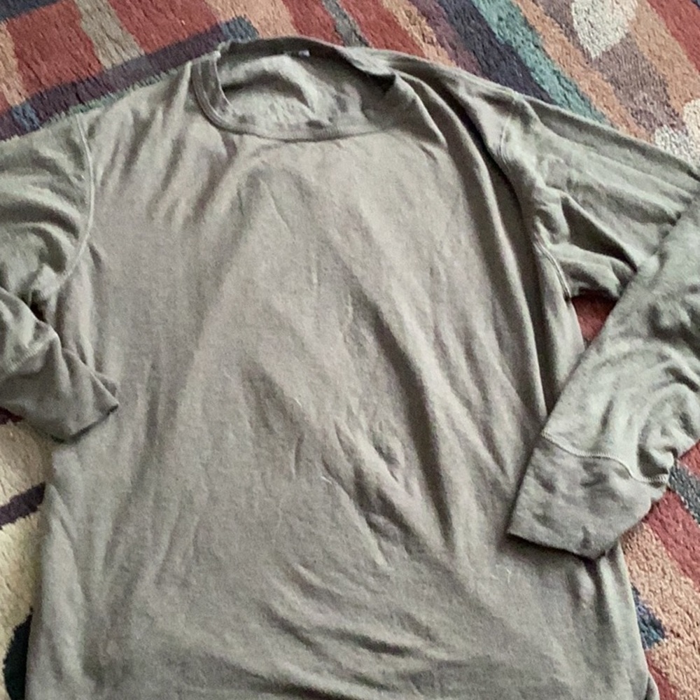 ✈  ARMY Flame Resistant Utility Shirt Long Sleeve OLIVE UniSex VINTAGE